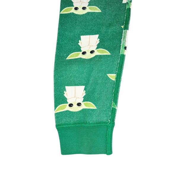 Hanna Andersson Star Wars Grogu Print Long John Pajama Set Size 130cm (8) - Picture 4 of 6